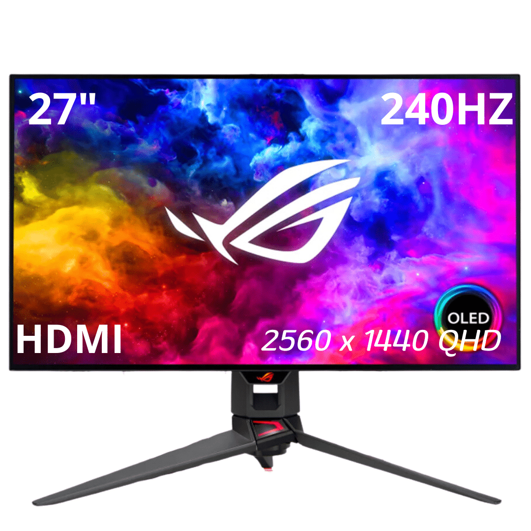شاشة ألعاب ASUS ROG Swift OLED 27 بوصة 240Hz